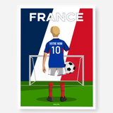 Affiche Football France Personnalisée