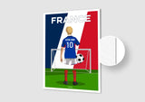 Affiche Football France Personnalisée