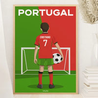 Affiche Football Portugal Personnalisée