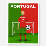 Affiche Football Portugal Personnalisée