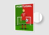 Affiche Football Portugal Personnalisée
