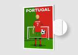 Affiche Football Portugal Personnalisée