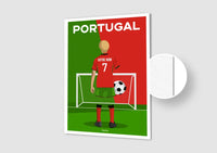 Affiche Football Portugal Personnalisée