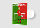 Affiche Football Portugal Personnalisée