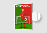 Affiche Football Portugal Personnalisée