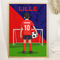 Affiche Football Enfant Personnalisée - Lille