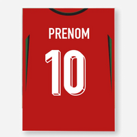 Affiche Football Personnalisée - Maillot Portugal