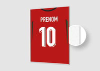 Affiche Football Personnalisée - Maillot Portugal