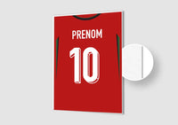 Affiche Football Personnalisée - Maillot Portugal
