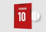 Affiche Football Personnalisée - Maillot Portugal
