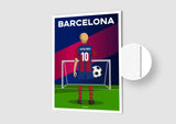 Affiche Football Barcelone Personnalisée