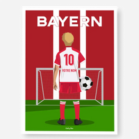 Affiche Football Bayern Personnalisée