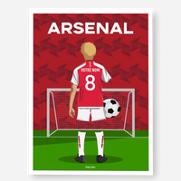 Affiche Football Arsenal Personnalisée