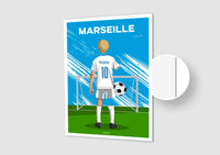 Affiche Football Enfant Personnalisée - Marseille