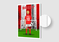 Affiche Football Enfant Personnalisée - Brest