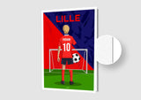 Affiche Football Enfant Personnalisée - Lille