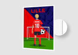 Affiche Football Enfant Personnalisée - Lille