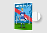 Affiche Football Enfant Personnalisée - Strasbourg