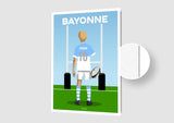 Affiche Rugby Enfant Personnalisée - Bayonne
