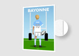 Affiche Rugby Enfant Personnalisée - Bayonne
