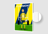 Affiche Rugby Enfant Personnalisée - Clermont