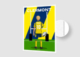 Affiche Rugby Enfant Personnalisée - Clermont