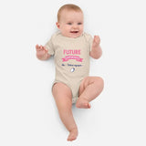 Future supportrice Rugby - Body bébé Personnalisable