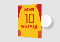 Affiche Football Personnalisée - Maillot Lens