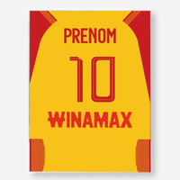 Affiche Football Personnalisée - Maillot Lens