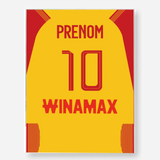 Affiche Football Personnalisée - Maillot Lens