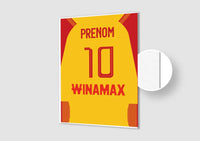 Affiche Football Personnalisée - Maillot Lens