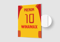 Affiche Football Personnalisée - Maillot Lens