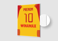 Affiche Football Personnalisée - Maillot Lens