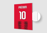 Affiche Football Personnalisée - Maillot Milan AC