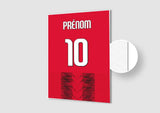 Affiche Football Personnalisée - Maillot Milan AC