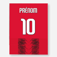 Affiche Football Personnalisée - Maillot Milan AC