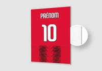 Affiche Football Personnalisée - Maillot Milan AC
