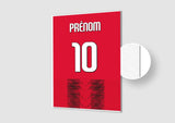 Affiche Football Personnalisée - Maillot Milan AC