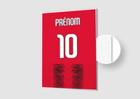 Affiche Football Personnalisée - Maillot Milan AC