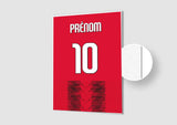 Affiche Football Personnalisée - Maillot Milan AC
