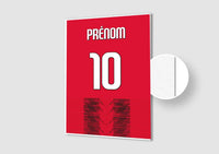 Affiche Football Personnalisée - Maillot Milan AC