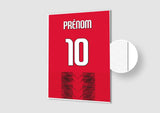 Affiche Football Personnalisée - Maillot Milan AC