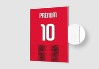 Affiche Football Personnalisée - Maillot Milan AC