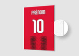 Affiche Football Personnalisée - Maillot Milan AC