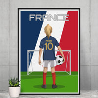 Affiche Football Enfant Personnalisée - France