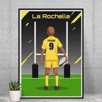 Affiche Rugby Enfant Personnalisée - La Rochelle