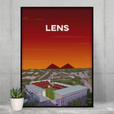 Poster Lens - Stade Bollaert vu du ciel