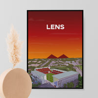 Poster Lens - Stade Bollaert vu du ciel
