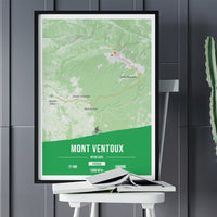 Mont Ventoux - Affiche cyclisme personnalisable