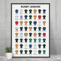 Affiche les légendes du Rugby